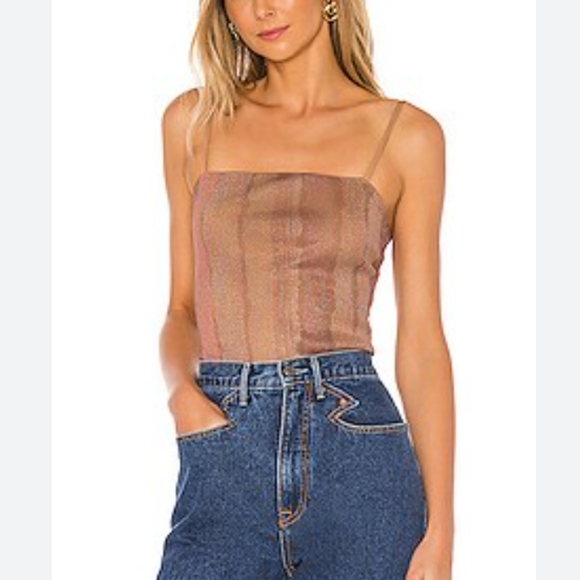 MAJORELLE Tops - Majorelle Vincent Sparkly Bodysuit